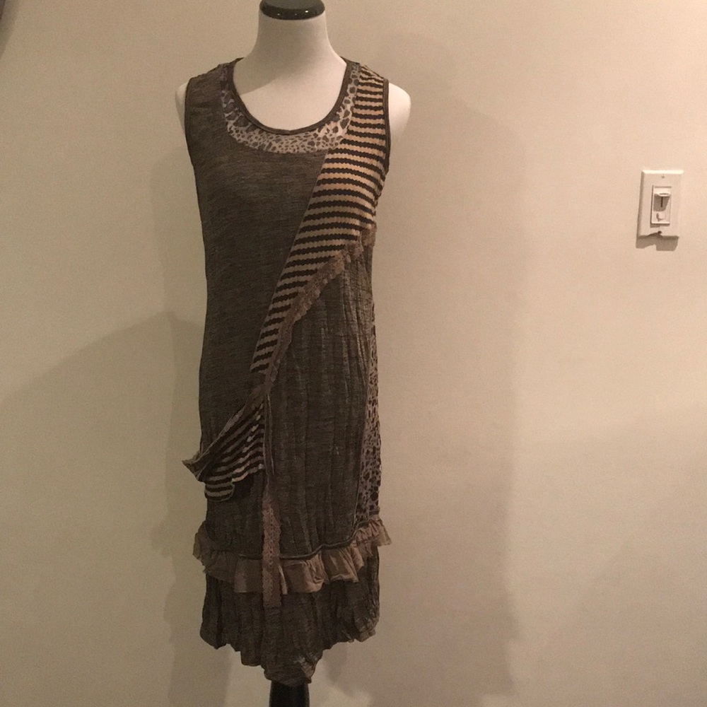 NWOT Adam Jacobs Ruched Shift Dress XS FLAPPER